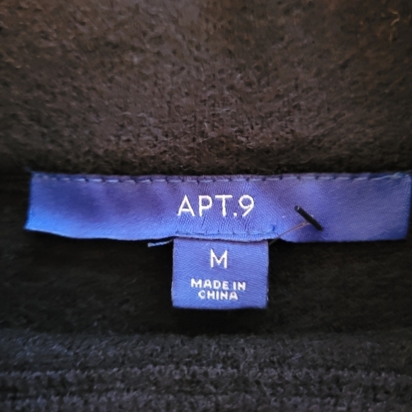 Apt 9 Black Mock Neck Pullover Sweater Sz M - Picture 3 of 4